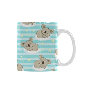 Sleep Koala Pattern Classical White Mug (FulFilled In US)