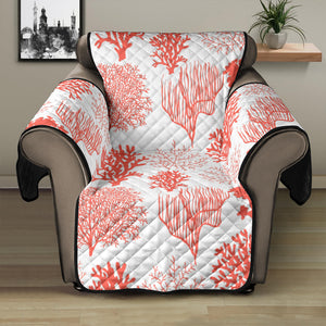 Coral Reef Pattern Print Design 05 Recliner Cover Protector
