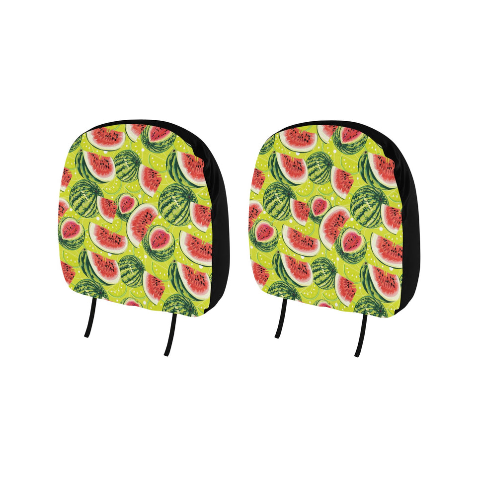 Watermelon Theme Pattern Car Headrest Cover