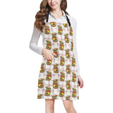 Hamburger Pattern Print Design 03 Adjustable Apron