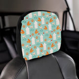 Windmill Pattern Theme Car Headrest Cover