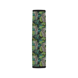 Leopard Leaves Pattern Car Seat Belt Cover