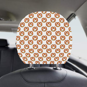 Pretzels Pattern Print Design 03 Car Headrest Cover