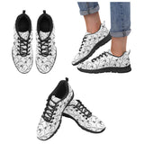 Eagle Pattern Print Design 01 Women's Sneakers Black