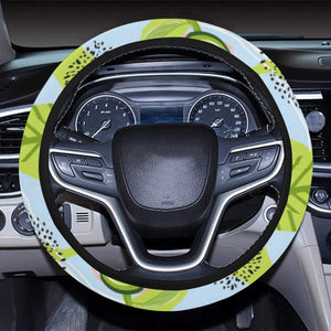 Avocado Pattern Theme Car Steering Wheel Cover