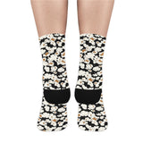 Popcorn Pattern Print Design 02 Crew Socks