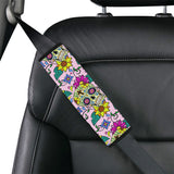 Colorful Suger Skull Pattern Car Seat Belt Cover