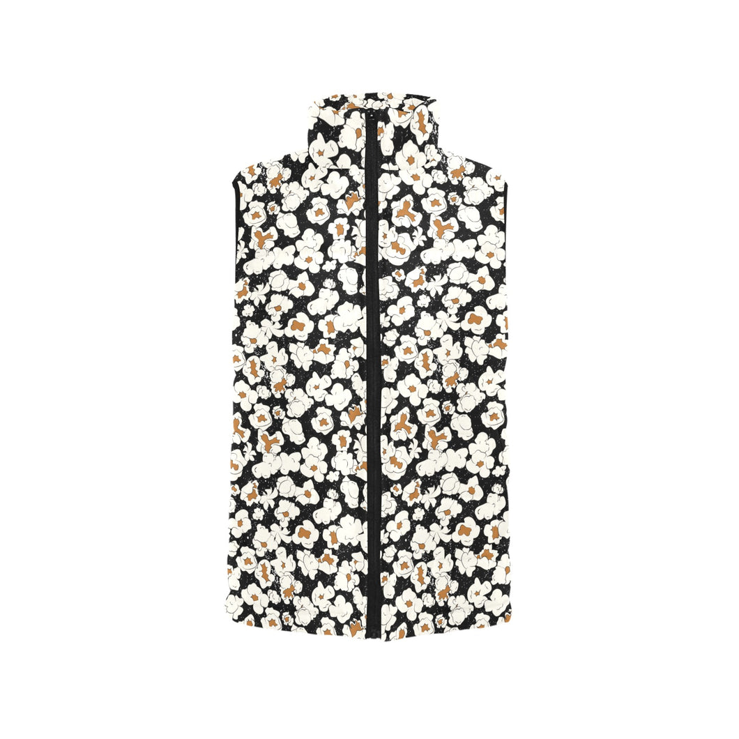 Popcorn Pattern Print Design 02 Men's Padded Vest