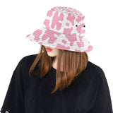 Pink Cow Skin Pattern Unisex Bucket Hat