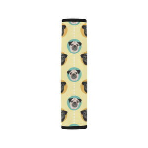 Pug Head Pattern Car Seat Belt Cover