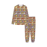 Rhino African Afro Dashiki Adinkra Kente Pattern Kids' Boys' Girls' All Over Print Pajama Set