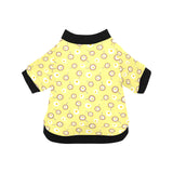 Fried Eggs Pattern Print Design 03 All Over Print Pet Dog Round Neck Fuzzy Shirt