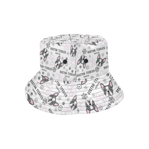 Boston Terrier Pattern Unisex Bucket Hat