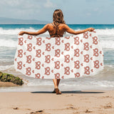 Pretzels Pattern Print Design 01 Beach Towel