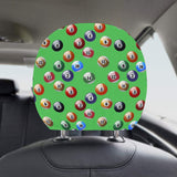 Billiard Ball Pattern Print Design 02 Car Headrest Cover