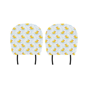 Duck Pattern Print Design 03 Car Headrest Cover