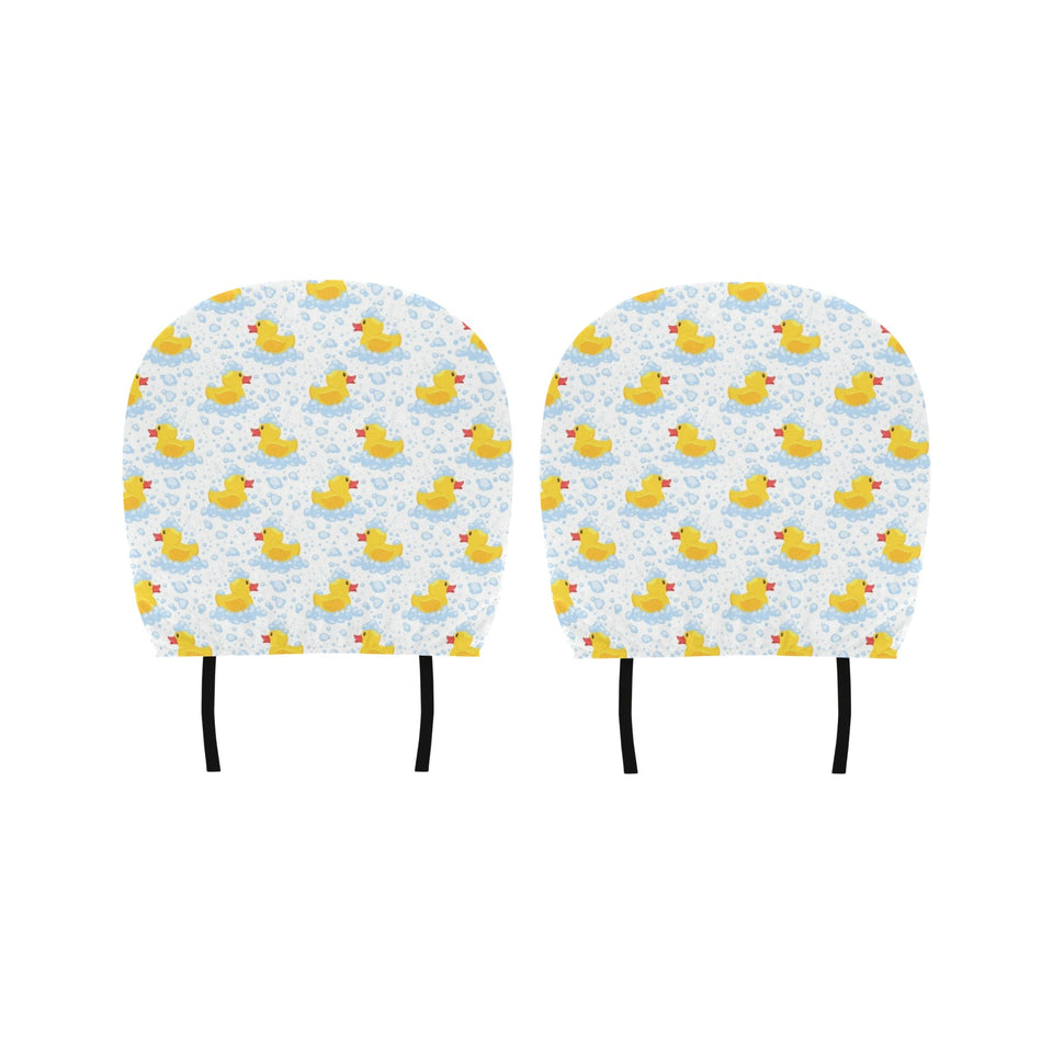 Duck Pattern Print Design 03 Car Headrest Cover