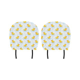 Duck Pattern Print Design 03 Car Headrest Cover