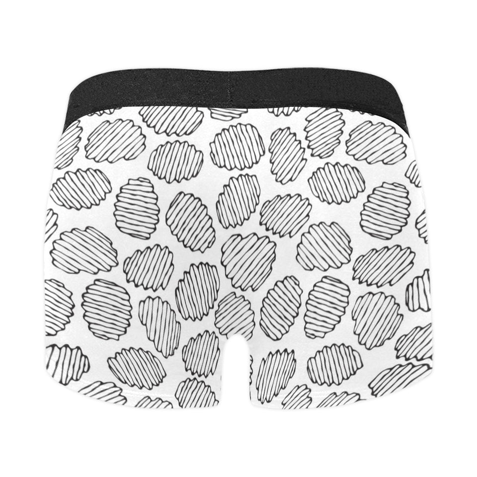 Potato Chips Pattern Print Design 03 Men's All Over Print Boxer Briefs Men's Underwear