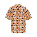 Squirrel Pattern Print Design 04 Men's All Over Print Hawaiian Shirt (Model T58)