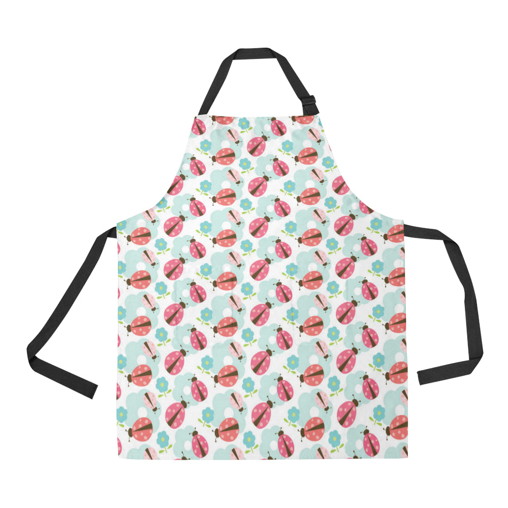 Ladybug Pattern Print Design 03 Adjustable Apron