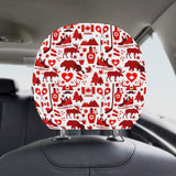 Canada Pattern Print Design 04 Car Headrest Cover