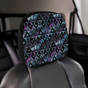 Space Galaxy Tribal Pattern Car Headrest Cover