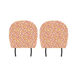 Popcorn Pattern Print Design 01 Car Headrest Cover