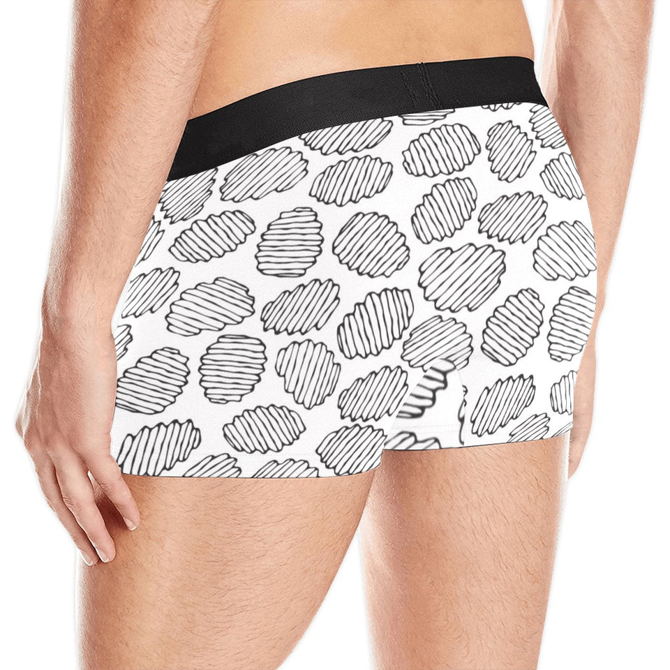 Potato Chips Pattern Print Design 03 Men's All Over Print Boxer Briefs Men's Underwear