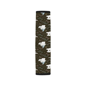 Polar Bear Pattern Background Car Seat Belt Cover