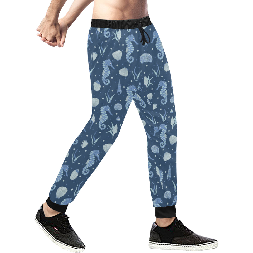 Seahorse Shell Pattern Unisex Casual Sweatpants