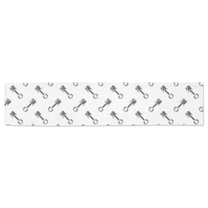 Engine Piston Pattern Print Design 02 Table Runner