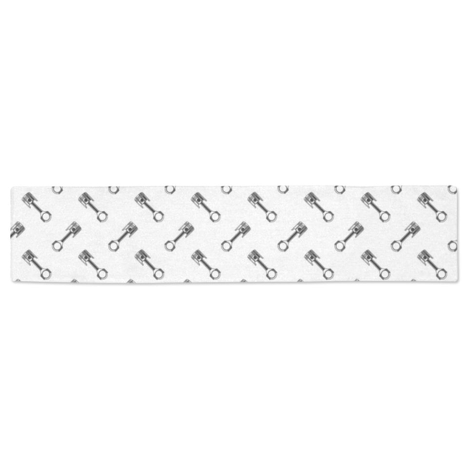 Engine Piston Pattern Print Design 02 Table Runner