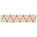 Ladybug Pattern Print Design 02 Table Runner