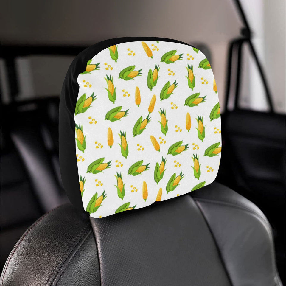 Corn Pattern Print Design 01 Car Headrest Cover