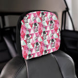 Cool Chihuahua Pink Pattern Car Headrest Cover