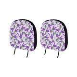 Lavender Pattern Car Headrest Cover