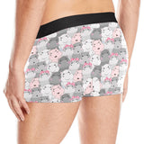 Hippopotamus Pattern Print Design 03 Men's All Over Print Boxer Briefs Men's Underwear