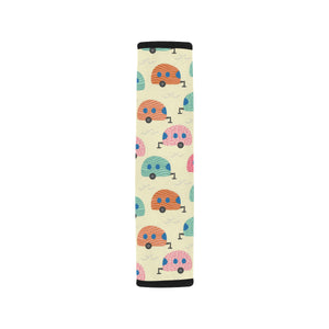 Camper Van Pattern Print Design 04 Car Seat Belt Cover