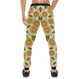 Sliced Orange Leaves  Pattern Unisex Casual Sweatpants