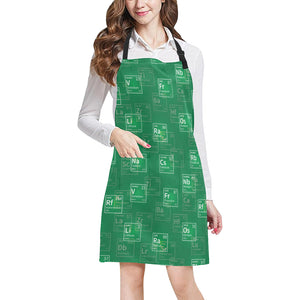 Chemistry Periodic Table Pattern Print Design 01 Adjustable Apron