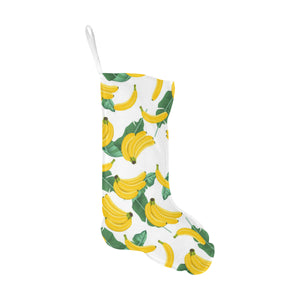 Banana and Leaf Pattern Christmas Stocking