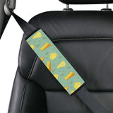 Cheese Pattern Background Car Seat Belt Cover