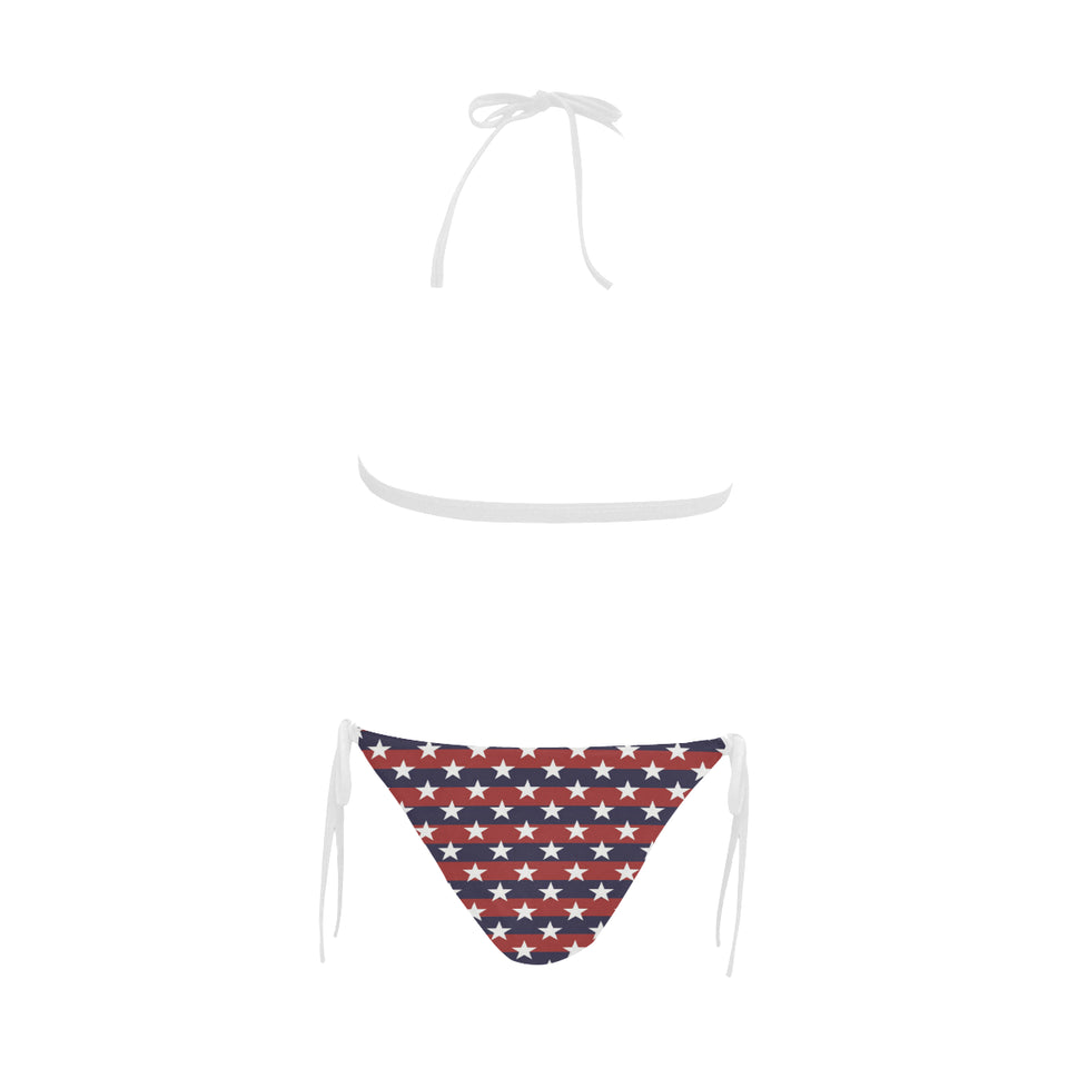 USA Star Pattern Background Sexy Bikinis Two-Pieces Swimsuits