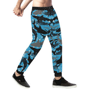 Shark Pattern Background Unisex Casual Sweatpants