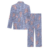 Yorkshire Terrier Pattern Print Design 02 Men's Long Pajama Set