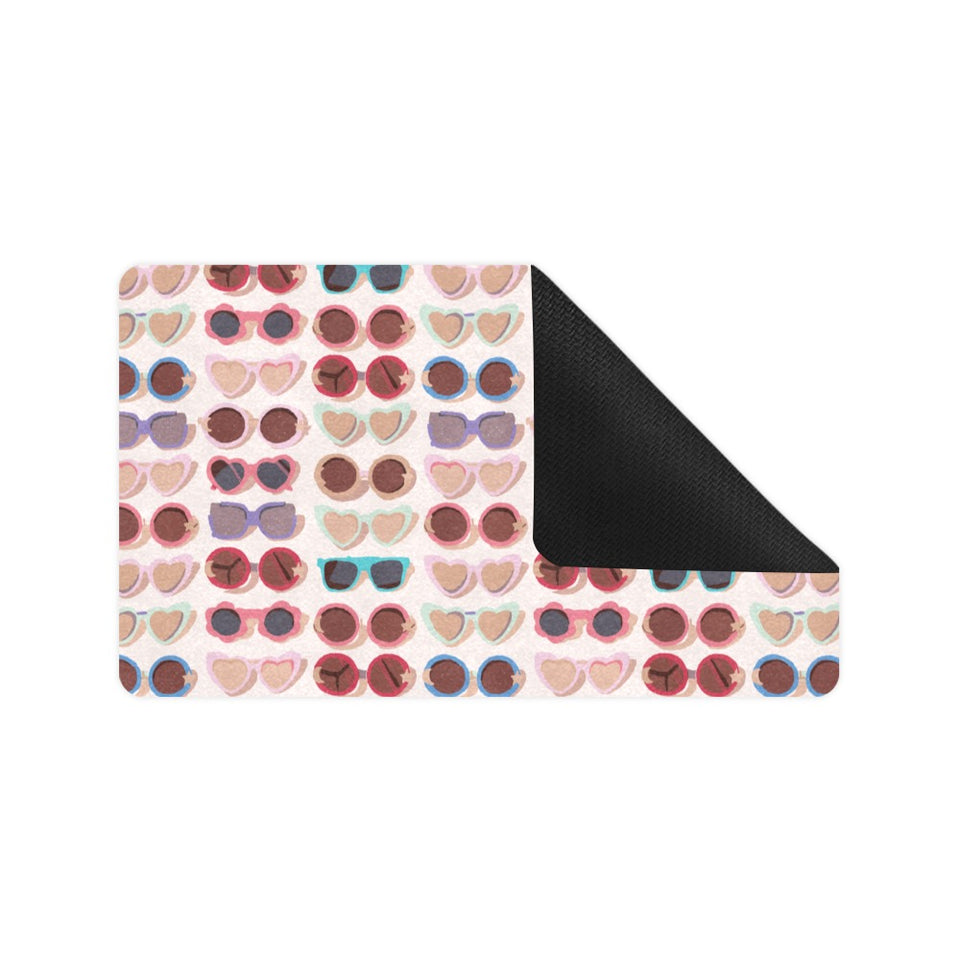 Sun Glasses Pattern Print Design 04 Doormat