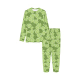 Lime Pattern Background Kids' Boys' Girls' All Over Print Pajama Set