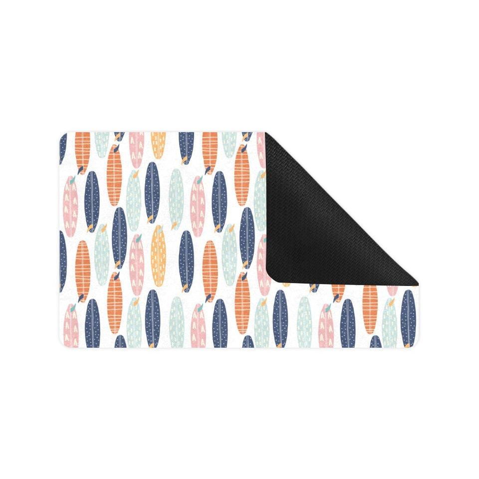 Surfboard Pattern Print Design 04 Doormat