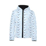 Pigeon Pattern Print Design 03 Kids' Boys' Girls' Padded Hooded Jacket